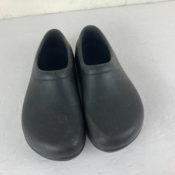 Crocs On The Clock Slip Resistant Shoes Work Slip On Womens 8 Mens 6 Black - Picture 2 of 6